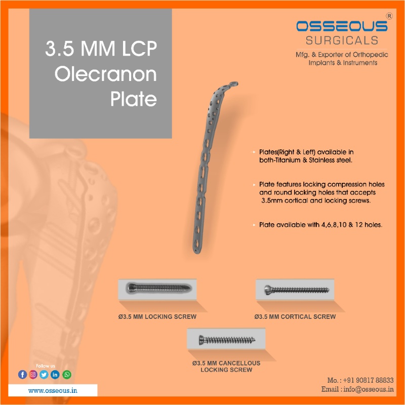 Mm Lcp Periarticular Proximal Humerus Plate Osseous Surgical